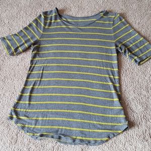 Striped - Grey and Yellow shirt
